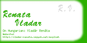 renata vladar business card
