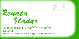 renata vladar business card